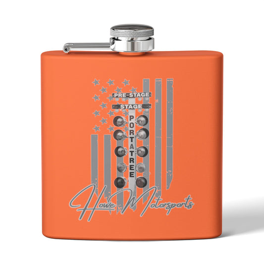 Flag and Tree Logo Flask